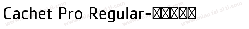 Cachet Pro Regular字体转换